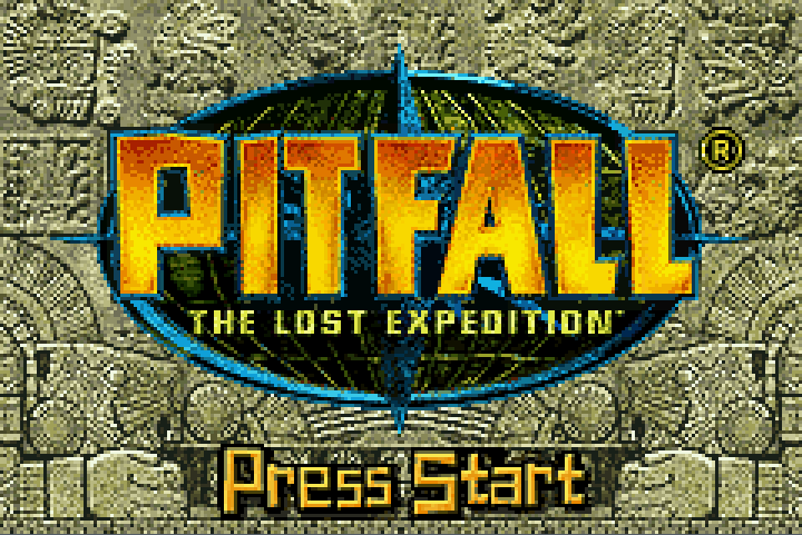 Pitfall The Lost Expedition Title Screen